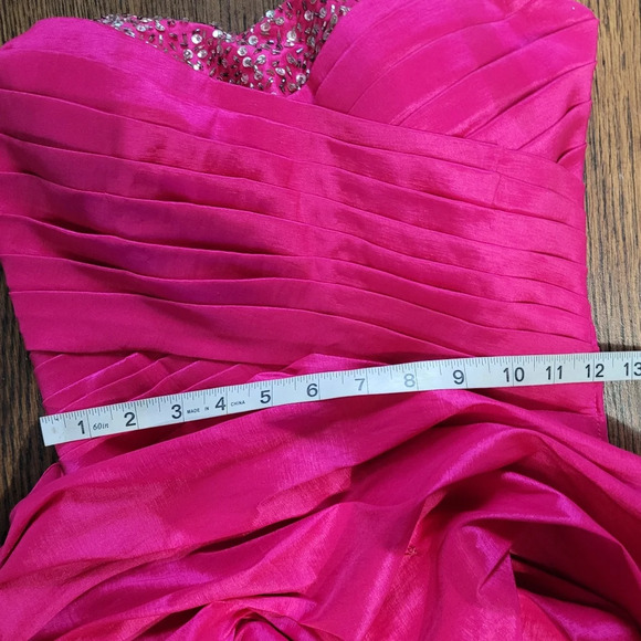 GO JANE Hot Pink A-Line Short Sweetheart Sleeveless Lace-Up Dress Size Women's S - Picture 10 of 16